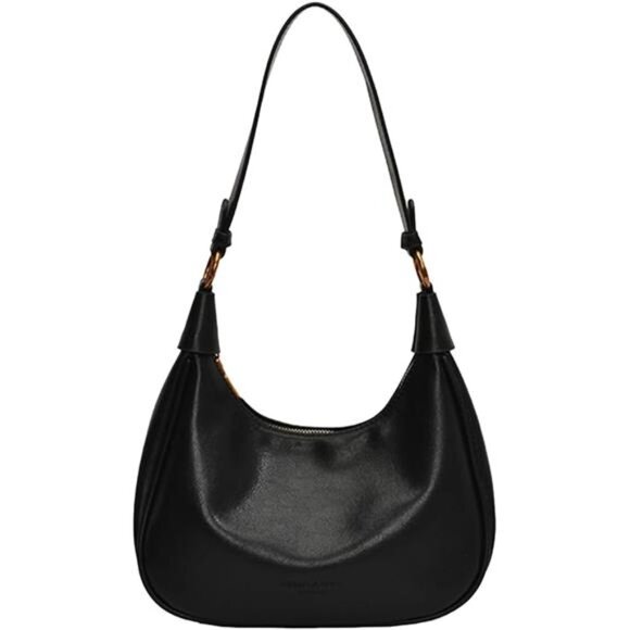 Small Shoulder Bag for Womens, Black - Picture 1 of 6